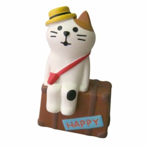 マスコット 旅猫 三毛猫トランク concombre プレゼント かわいい グッズ