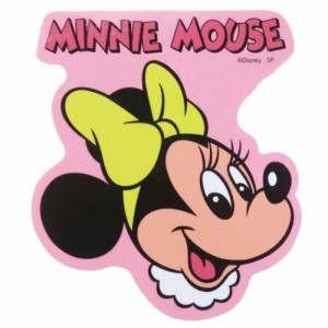 ミニーマウス ステッカー ダイカット ビニール ステッカー フェイス ディズニー キャラクター グッズ メール便可