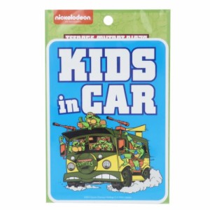 ニンジャタートルズ キッズインカー ステッカー カーステッカー KIDS in CAR 青 キャラクター グッズ メール便可