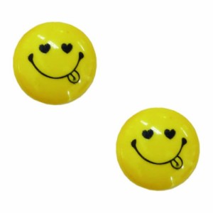 スマイリーフェイス 手芸用品 ボタン 2個セット ハ−ト Smiley Face 入園 入学 保育園 幼稚園 小学生 キッズ 子ども グッズ メール便可