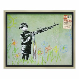 バンクシー アートフレーム Banksy クレヨン シューター ギフト インテリア 取寄品