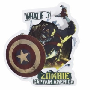 WHAT IF…？ ホワットイフ ダイカット ステッカー ビッグ シール G キャプテンアメリカ ZOMBIE CAPTAIN AMERICA マーベル メール便可