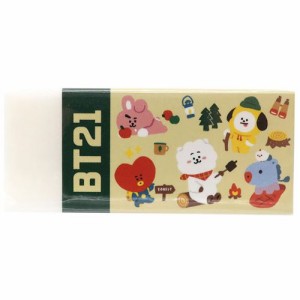 BT21 消しゴム プラスチック ケシゴム THE GREEN PLANET LINE FRIENDS キャラクター 商品 メール便可