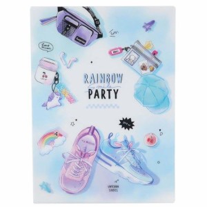 下敷き デスクパッド RAINBOW SMILE 新入学 子ども キッズ 女の子 グッズ メール便可