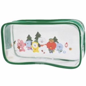 BT21 ペンケース クリア ペンポーチ THE GREEN PLANET LINE FRIENDS キャラクター 商品