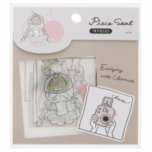 フレークシール クリア ピースシールセット MY SWEET DAYS チェリー かわいい グッズ メール便可