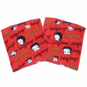 ベティブープ ハンドタオル プリント ウォッシュタオル 2枚セット ライトベティー BETTY BOOP キャラクター グッズ メール便可