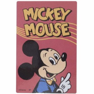 ミッキーマウス ビッグシール ダイカット ビニールステッカー レトロポスター ディズニー キャラクター グッズ メール便可
