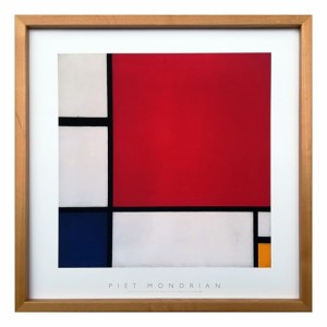 ピエト モンドリアン アートポスター Composition with Red Blue and Yellow 1930 Piet Mondrian 抽象画 壁掛け用 インテリア 取寄品