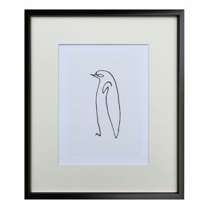 パブロ ピカソ アートポスター Le pingouin Silkscreen Pablo Picasso ペンギン 壁掛け用 インテリア 取寄品