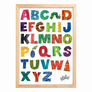 エリックカール アートフレーム アートポスター Alphabets Eric Carle 絵本作家 壁掛け用 インテリア 取寄品