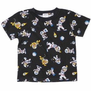 ミッキーマウス＆フレンズ 子供用クールTシャツ キッズT-SHIRTS 夏用 宇宙 パターン ディズニー キャラクター グッズ メール便可