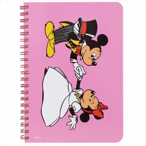 ミッキーマウス＆ミニーマウス リングノート B6リングノート ディズニー キャラクター グッズ メール便可