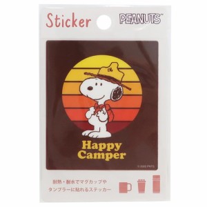 スヌーピー ビッグシール 耐熱耐水ステッカー Camper ピーナッツ キャラクター グッズ メール便可