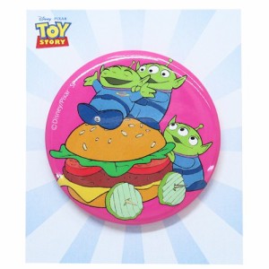 トイストーリー 缶バッジ カンバッジ エイリアン バーガー ディズニー キャラクター グッズ メール便可