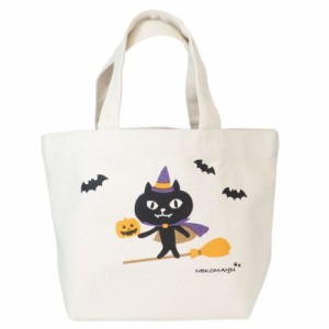 かそうネコマン ランチバッグ ミニトート ナチュラル ハロウィン ねこ かわいい グッズ メール便可