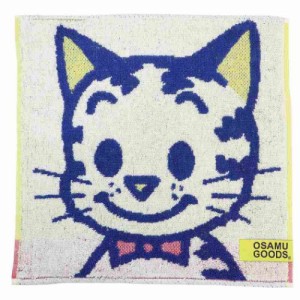 オサム オーガニックコットンミニタオル ジャガードハンカチタオル カラフル キャット Osamu Goods メール便可