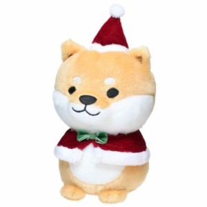 サンタしばた ぬいぐるみ クッションS クリスマス ベージュ いぬ かわいい グッズ