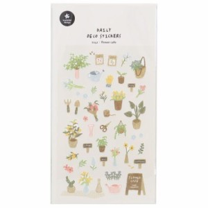 シールシート スワテリエステッカー flower cafe かわいい グッズ メール便可