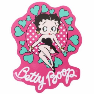 ベティブープ ビッグシール アウトドアステッカー ハート BETTY BOOP キャラクター グッズ メール便可