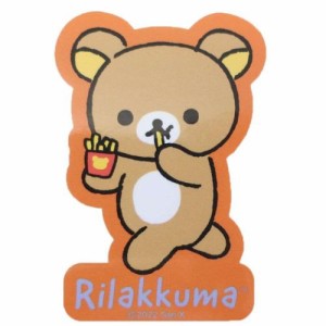 リラックマ ビッグシール ダイカットビニールステッカー Plain Rilakkumaリラックマ ポテト サンエックス メール便可