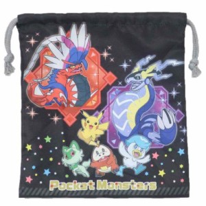 ポケットモンスター 巾着袋 きんちゃくポーチM 新入学 ポケモン キャラクター グッズ メール便可