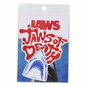 ジョーズ ビッグシール ダイカットビニールステッカー JAWS OF DEATH 映画キャラクター グッズ メール便可