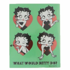 ベティブープ ダイカットシール ダイカットビニールステッカー ハートいっぱい BETTY BOOP キャラクター グッズ メール便可