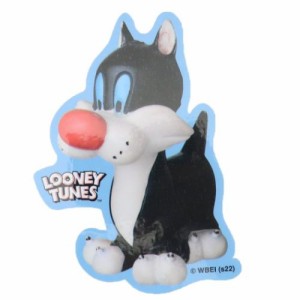 ルーニーテューンズ ダイカットシール ダイカットビニールステッカー シルベスター人形 LOONEY TUNES キャラクター グッズ メール便可