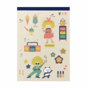 mizutama メモ帳 デザインいっぱいメモ レトロ柄 新入学 かわいい グッズ メール便可