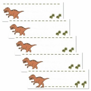 名前ラベル ネームラベルSS 5枚セット ティラノサウルス 新入学 恐竜 お気に入りシリーズ メール便可