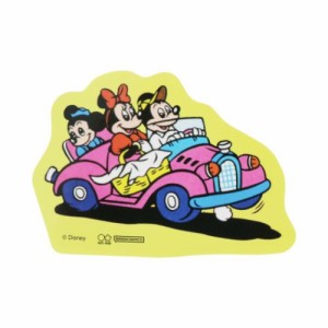 ミッキーマウス ダイカットシール ステッカー レトロフレンズ ピクニック ディズニー キャラクター グッズ メール便可