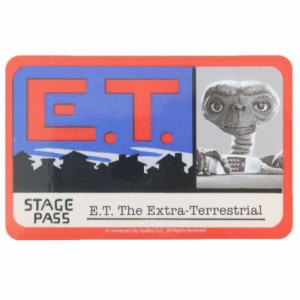 E.T. ダイカットシール キャラクターステッカー ステージパス 映画キャラクター グッズ メール便可