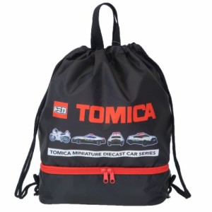 トミカ プールバッグ 2層ナップ クロ TOMICA キャラクター グッズ