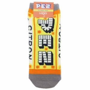 ペッツ PEZ 女性用靴下 キャラソックス レディース シトロン お菓子パッケージ おもしろ雑貨 グッズ メール便可