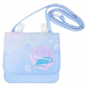 クリップポケット ショルダーひもつきどこでもポッケ MERMAID AQUA 女の子 グッズ メール便可