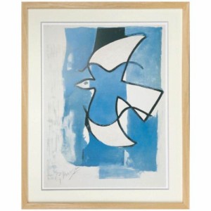 ジョルジュ ブラック アートポスター Georges Braque L'oiseaux bleu et gris ギフト インテリア 取寄品