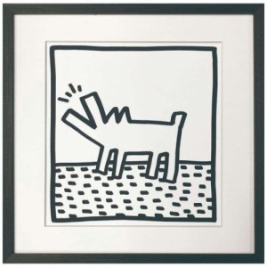 キースヘリング アートポスター Keith Haring Untitled(barking dog) ギフト インテリア 取寄品