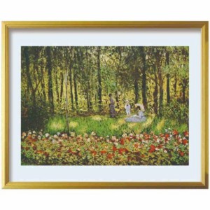クロード モネ アートポスター Claude Monet The family of the Artist in the Argenteuil garden ギフト インテリア 取寄品