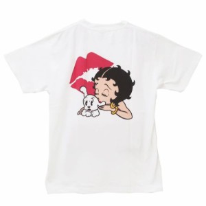 ベティブープ Tシャツ T-SHIRTS キスマーク Lサイズ XLサイズ BETTY BOOP キャラクター グッズ メール便可