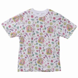 塔の上のラプンツェル Tシャツ T-SHIRTS アイコン パターン Lサイズ XLサイズ ディズニープリンセス キャラクター グッズ メール便可