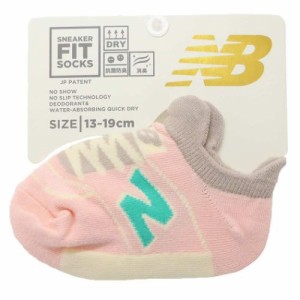 ニューバランス 子供用靴下 キッズソックス スニーカーソックス ピンク new balance シン NB エヌビー メール便可