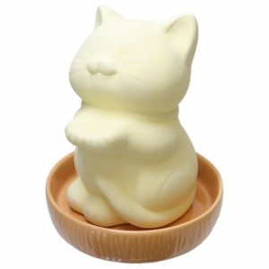 卓上加湿器 加湿器おねだりキャット ナチュラル素焼き加湿器 イエロー ねこ おもしろ雑貨 グッズ