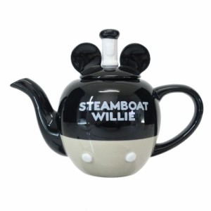 ミッキーマウス 陶磁器製急須 ティーポット 蒸気船ウィリー ディズニー キャラクター グッズ