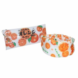 フーセンガム ヘアバンド ポーチ付きヘアターバン オレンジ お菓子パッケージ キャラクター グッズ