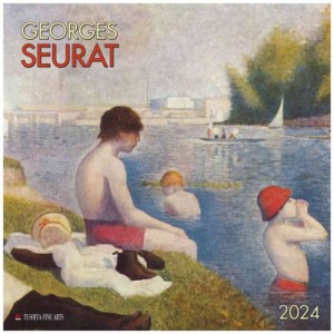 TUSHITA 2024 Calendar 壁掛けカレンダー2024年 Georges Seurat インテリア 令和6年暦