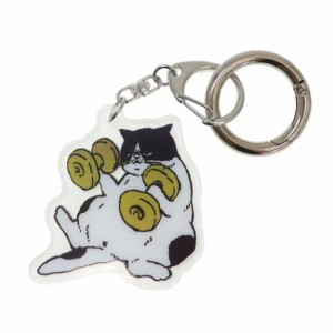 猫 グッズ キーホルダー アニマルアクリルキーホルダー マツネコダイエット 猫雑貨 グッズ メール便可