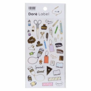 Dore Label シールシート 箔モチーフ ステーショナリー かわいい グッズ メール便可