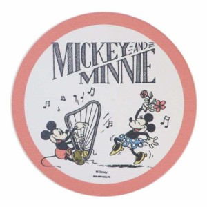 ミッキーマウス＆ミニーマウス テーブルウェア 吸水コースター ディズニー キャラクター グッズ メール便可