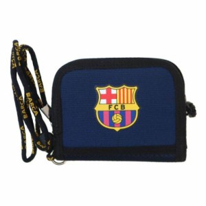 FCバルセロナ 二つ折り財布 FCB ラウンドウォレット NVY サッカー グッズ